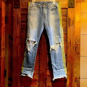 NSF Military Stripe Crop Jean